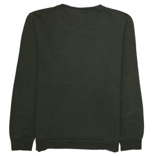 Puma Men's Green Small Crew Neck Pullover Sweatshirt