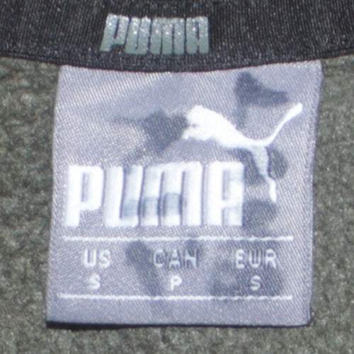 Puma Men's Green Small Crew Neck Pullover Sweatshirt