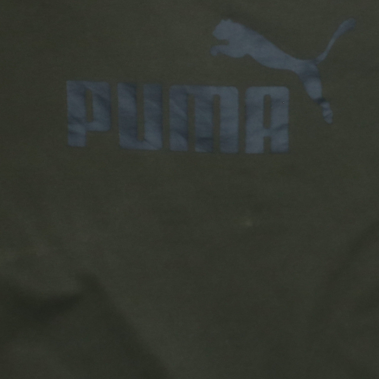 Puma Men's Green Small Crew Neck Pullover Sweatshirt