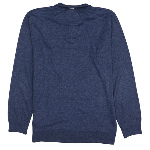 Lee Cooper Men's Blue XL 1/4 Zip Sweatshirt High Neck Top