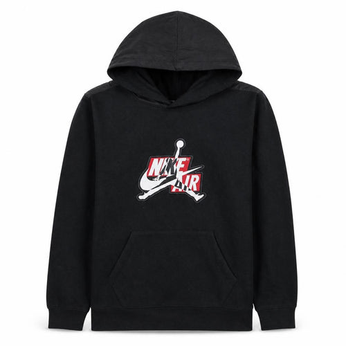 Jordan Nike Air Boys Black Pullover Hoodie Size 12-13 Years Cotton Blend