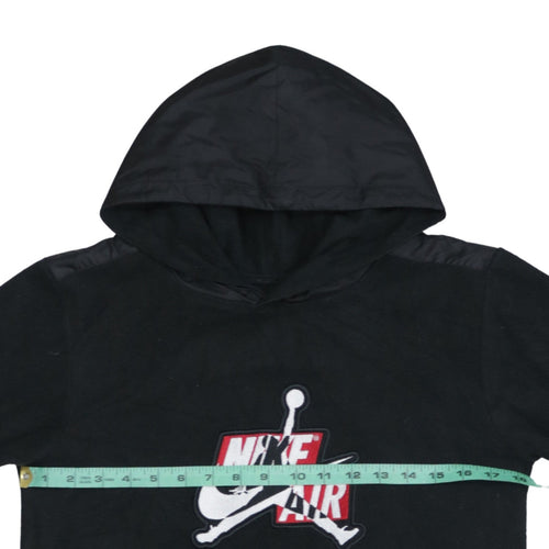 Jordan Nike Air Boys Black Pullover Hoodie Size 12-13 Years Cotton Blend