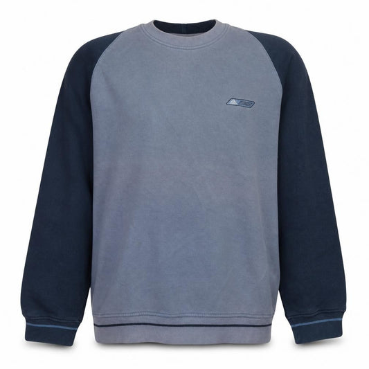 Front view of Adidas Men’s Blue XL Pullover Sweatshirt Crew Neck Sportswear
