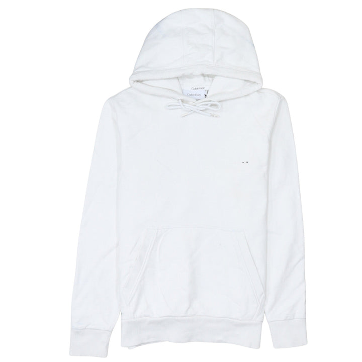 Calvin Klein Men's White Pullover Hoodie Size S
