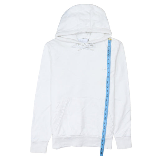 Calvin Klein Men's White Pullover Hoodie Size S