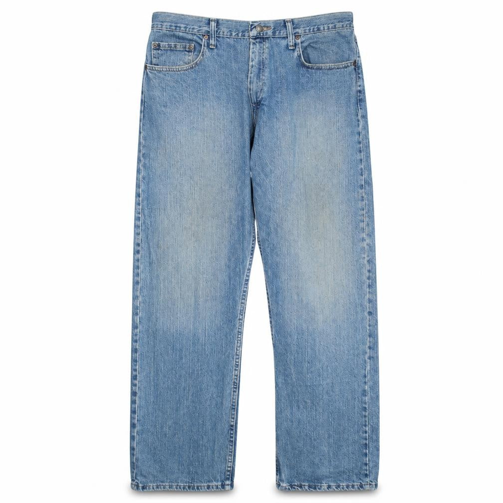 Wrangler Men's Blue Relaxed Straight 38x30 Denim Jeans