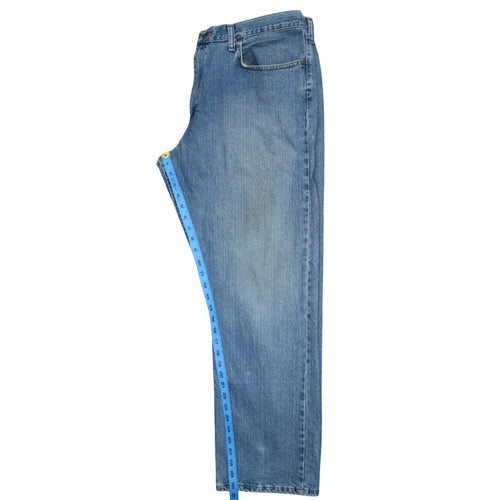 Wrangler Men's Blue Relaxed Straight 38x30 Denim Jeans