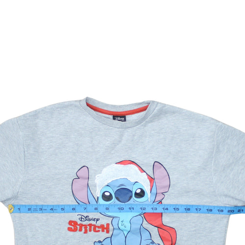 Disney at Primark Girls Grey Stitch Christmas Pullover Sweatshirt 12-13 Yrs