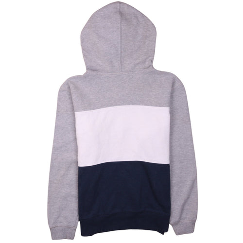 Champion Boys Grey Colourblock Pullover Hoodie Size L Cotton Blend