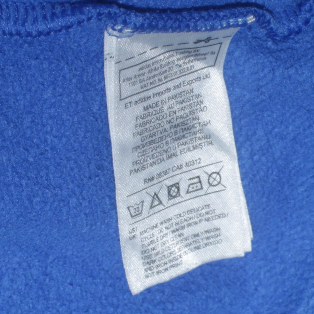 adidas Men Blue XL Pullover Hoodie with Trefoil Logo