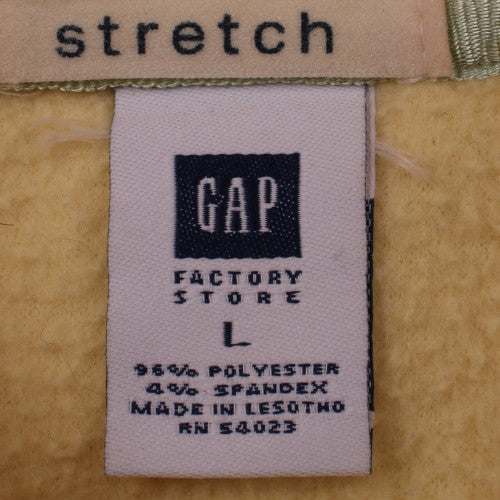 GAP Women Beige Pullover Hoodie Fleece Lined Size L