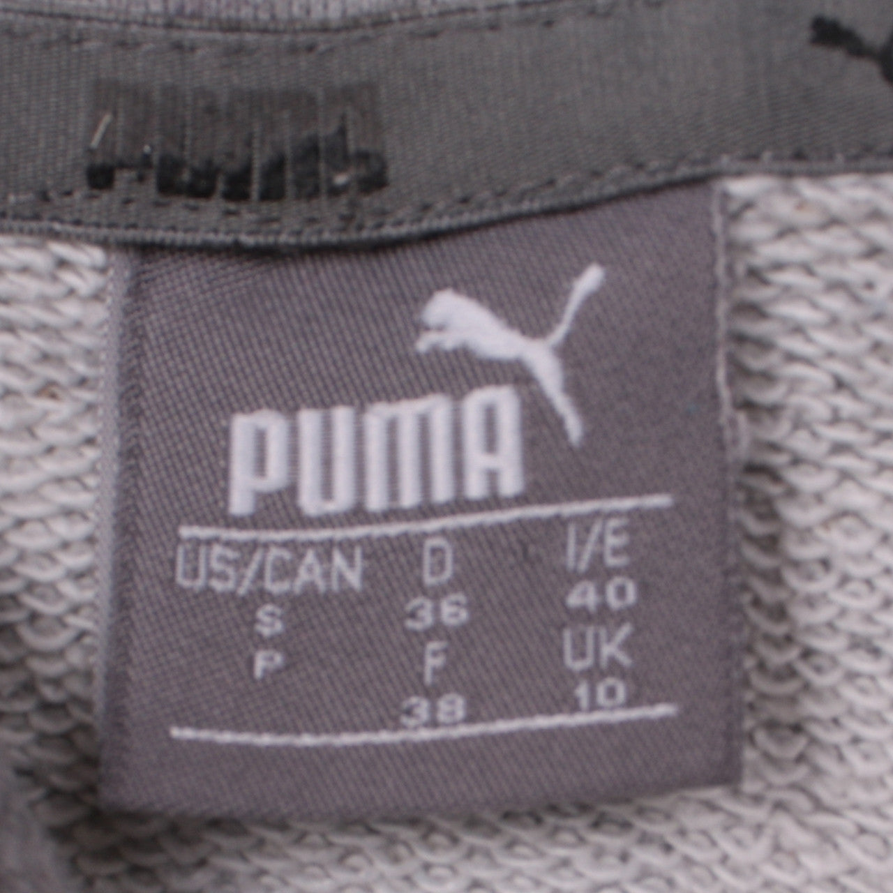 Puma Women Grey Pullover Hoodie Size 10 Logo Casual Sweatshirt