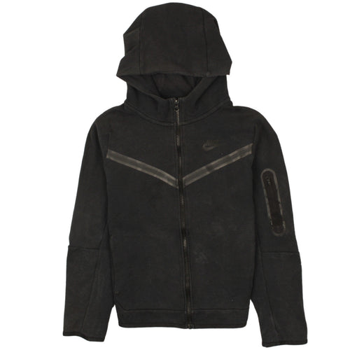 Nike Boys Black Full Zip Hoodie L 147-158cm Standard Fit Sweatshirt
