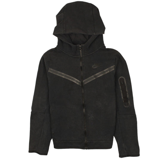 Nike Boys Black Full Zip Hoodie L 147-158cm Standard Fit Sweatshirt