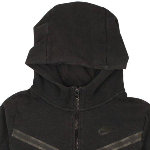 Nike Boys Black Full Zip Hoodie L 147-158cm Standard Fit Sweatshirt