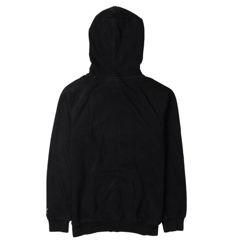 Puma Boys Black Pullover Hoodie L Logo Print Cotton Blend Sweatshirt