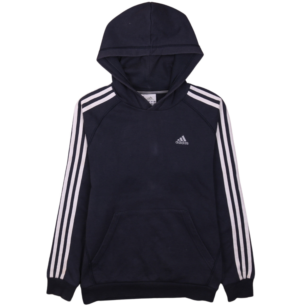 Adidas Boys Navy Blue Pullover Hoodie L Performance Essentials