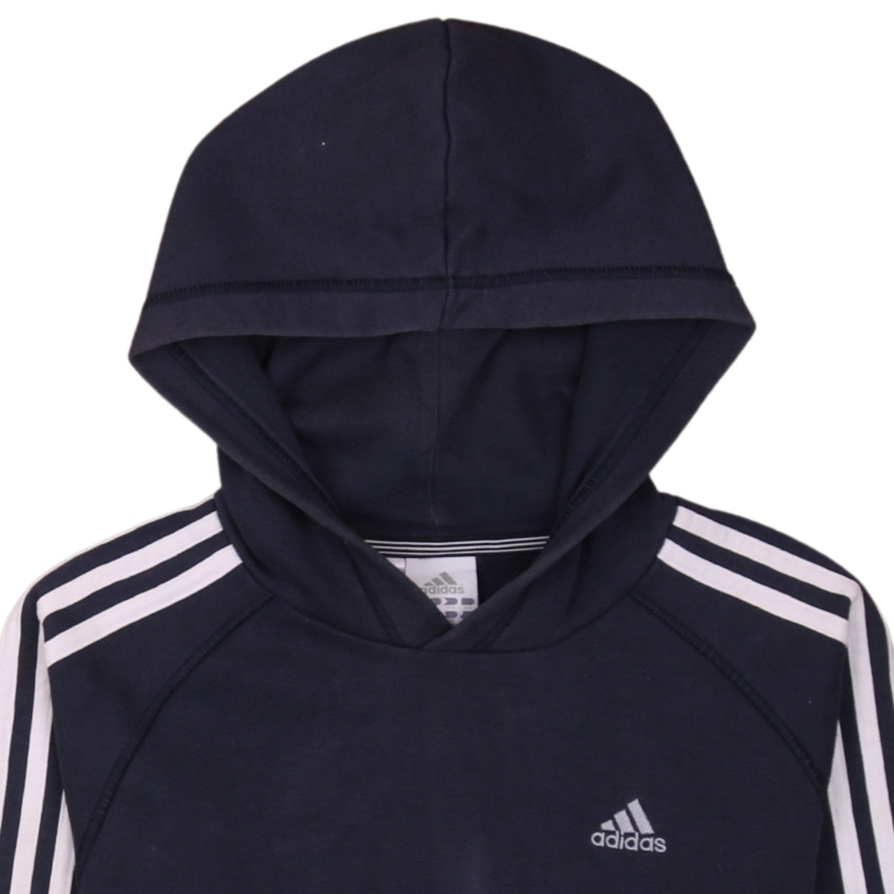 Adidas Boys Navy Blue Pullover Hoodie L Performance Essentials