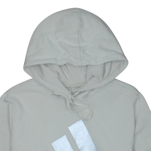 Adidas Women Beige Logo Pullover Hoodie Size L-16/18