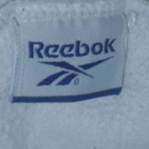 Reebok Womens Grey Full Zip Hoodie Size 12 Cotton Essentials
