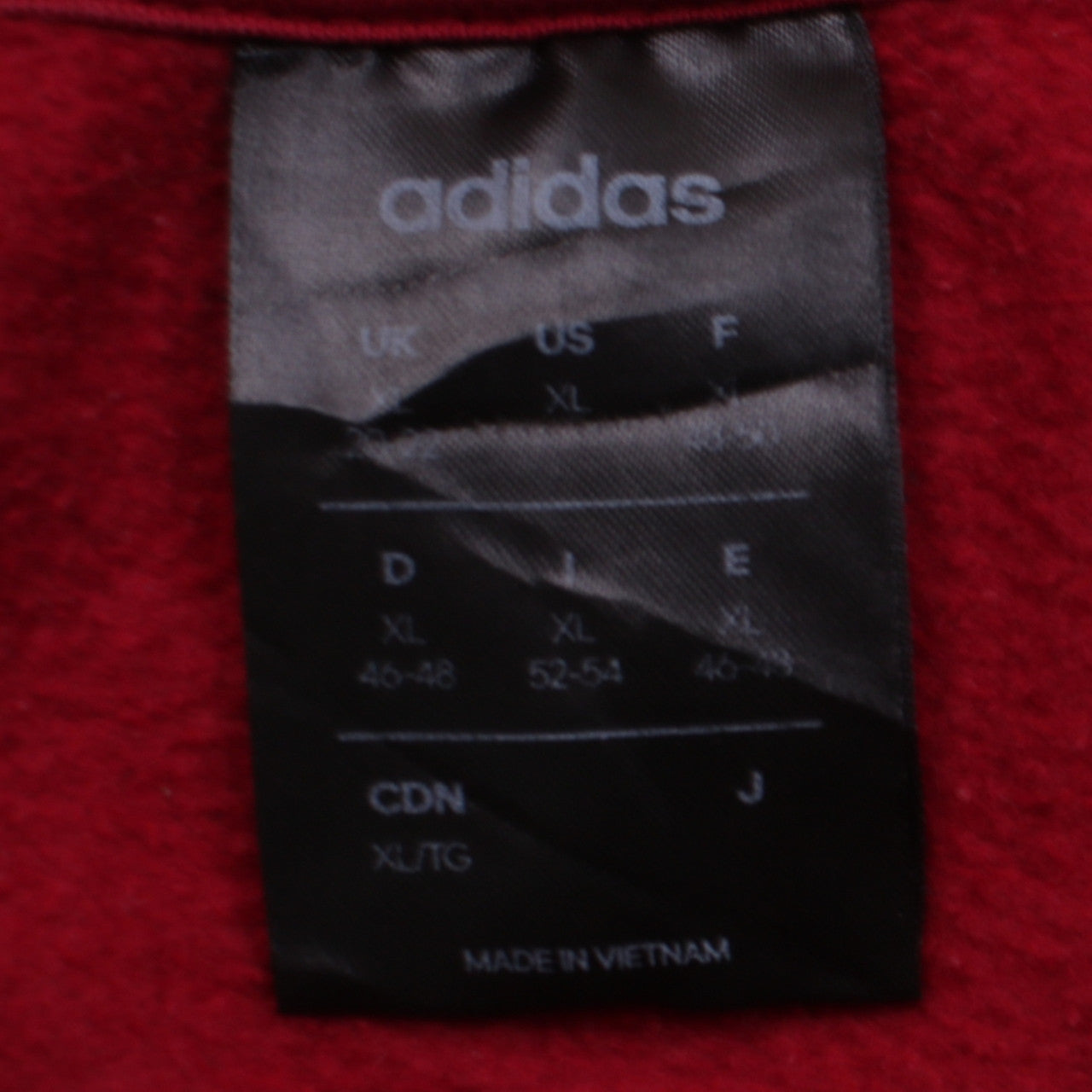Adidas Women's Red Crew Neck Pullover Sweatshirt XL Classic Logo Style