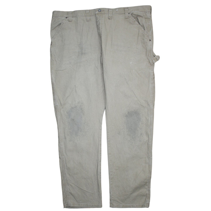 Wrangler Men's Beige Carpenter Workwear Trousers Size 44x32