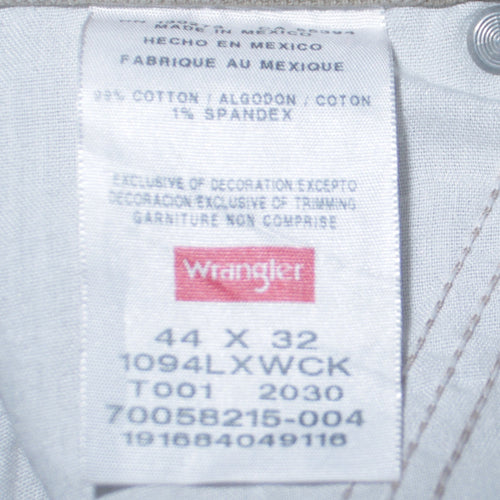 Wrangler Men's Beige Carpenter Workwear Trousers Size 44x32