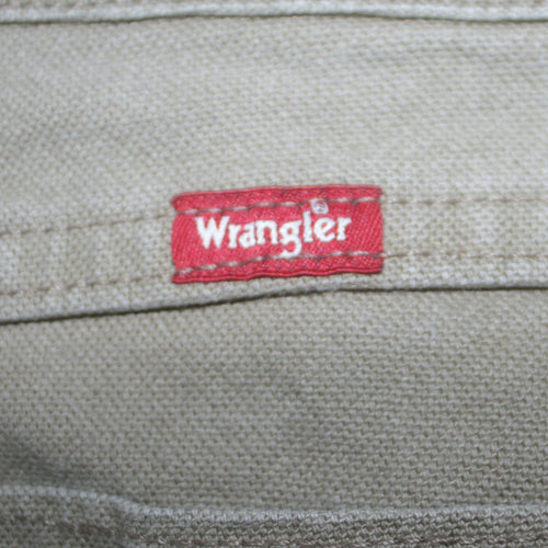 Wrangler Men's Beige Carpenter Workwear Trousers Size 44x32