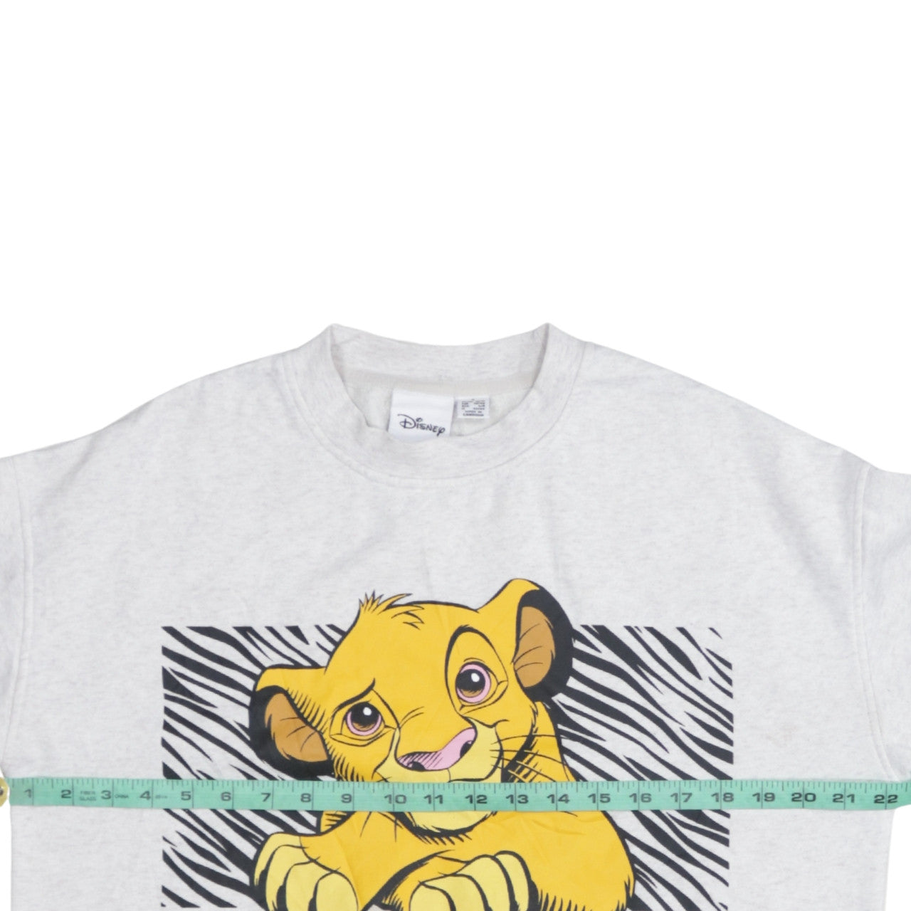 Disney Women Grey Simba Sweatshirt Small Pullover Graphic Print