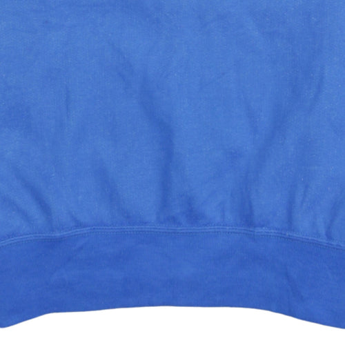 Champion Men's Blue Logo Crew Neck Pullover Sweatshirt Size L