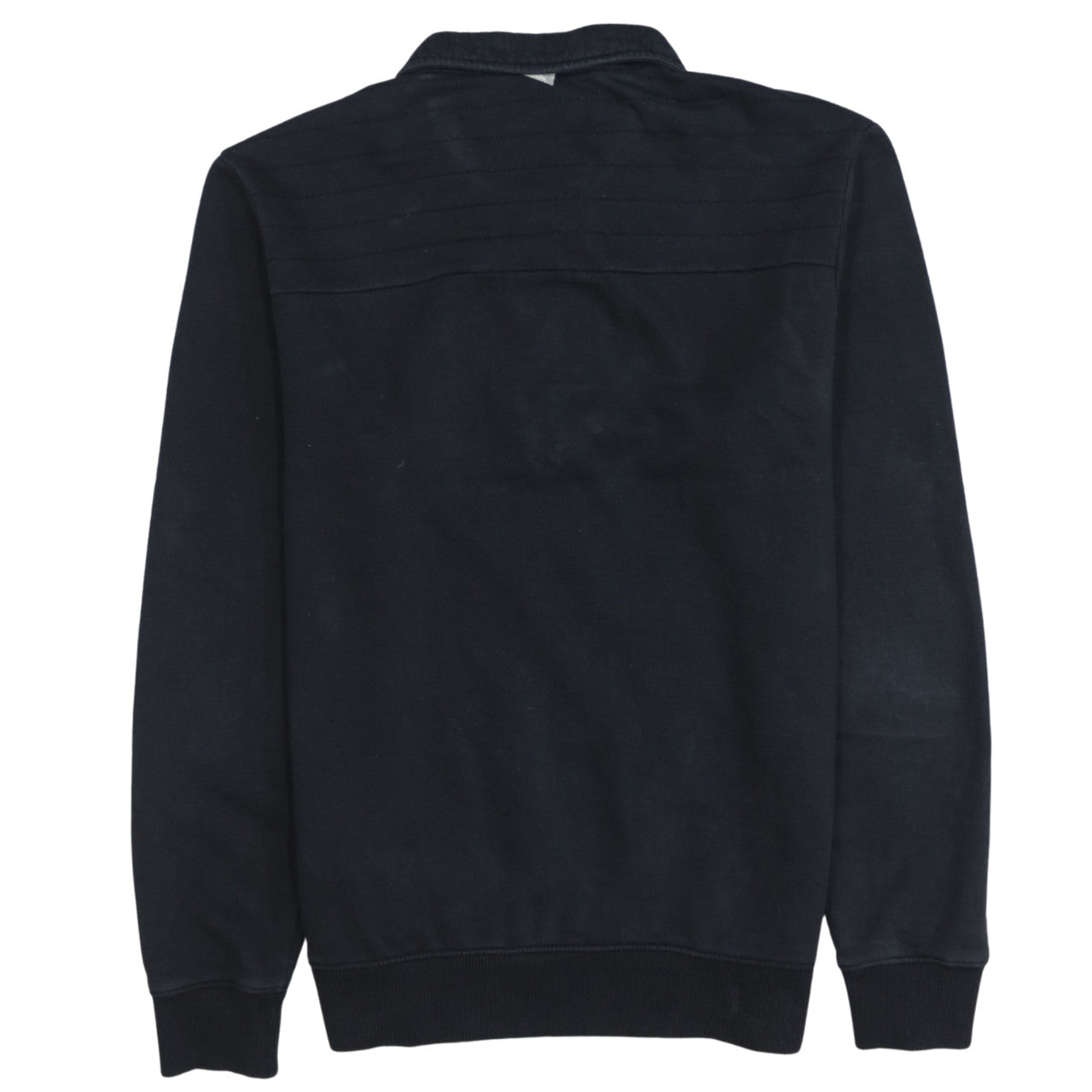 Calvin Klein Men's Black Small 1/4 Zip Collared Fleece Sweatshirt