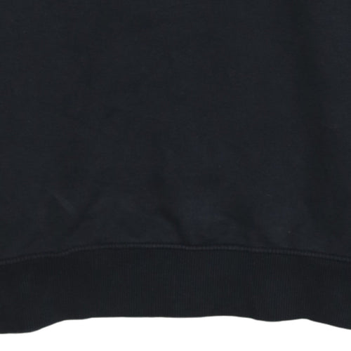 Calvin Klein Men's Black Small 1/4 Zip Collared Fleece Sweatshirt