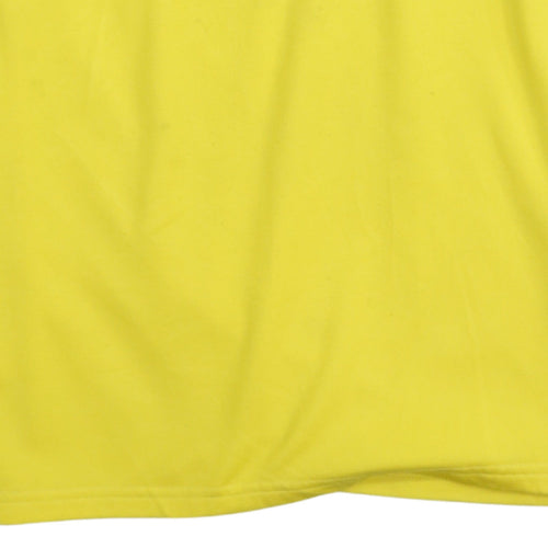 Nike Men's Yellow 1/4 Zip Dri-FIT Sports Sweatshirt Size M