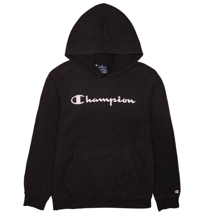 Champion Boys Black XL 13-14 Years Pullover Hoodie Sweatshirt