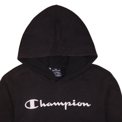 Champion Boys Black XL 13-14 Years Pullover Hoodie Sweatshirt