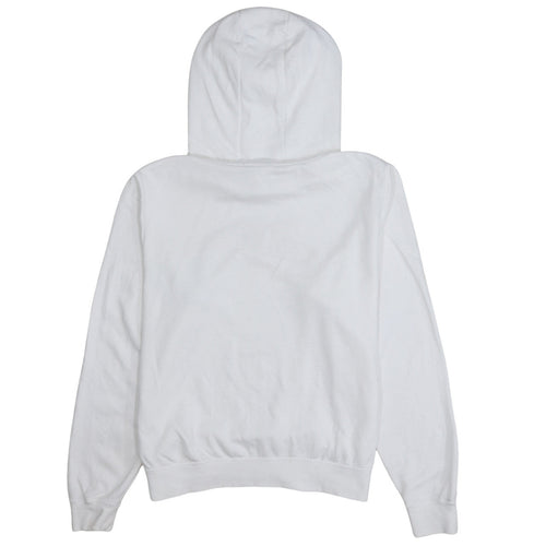 Nike Women's White Small Pullover Hoodie with Gold Logo