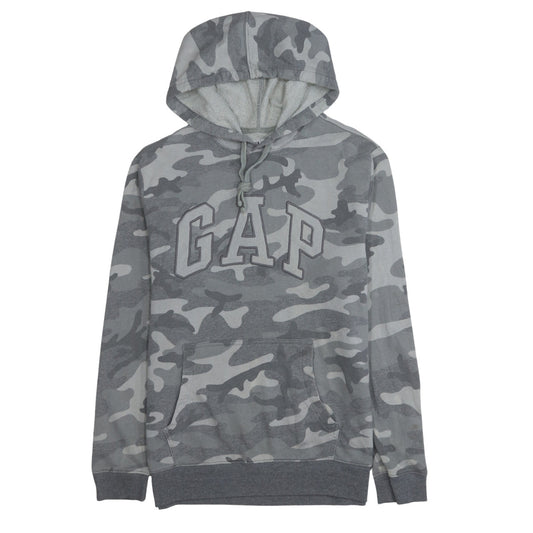 GAP Men's Grey Camouflage Pullover Hoodie Size M