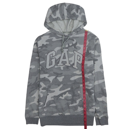 GAP Men's Grey Camouflage Pullover Hoodie Size M
