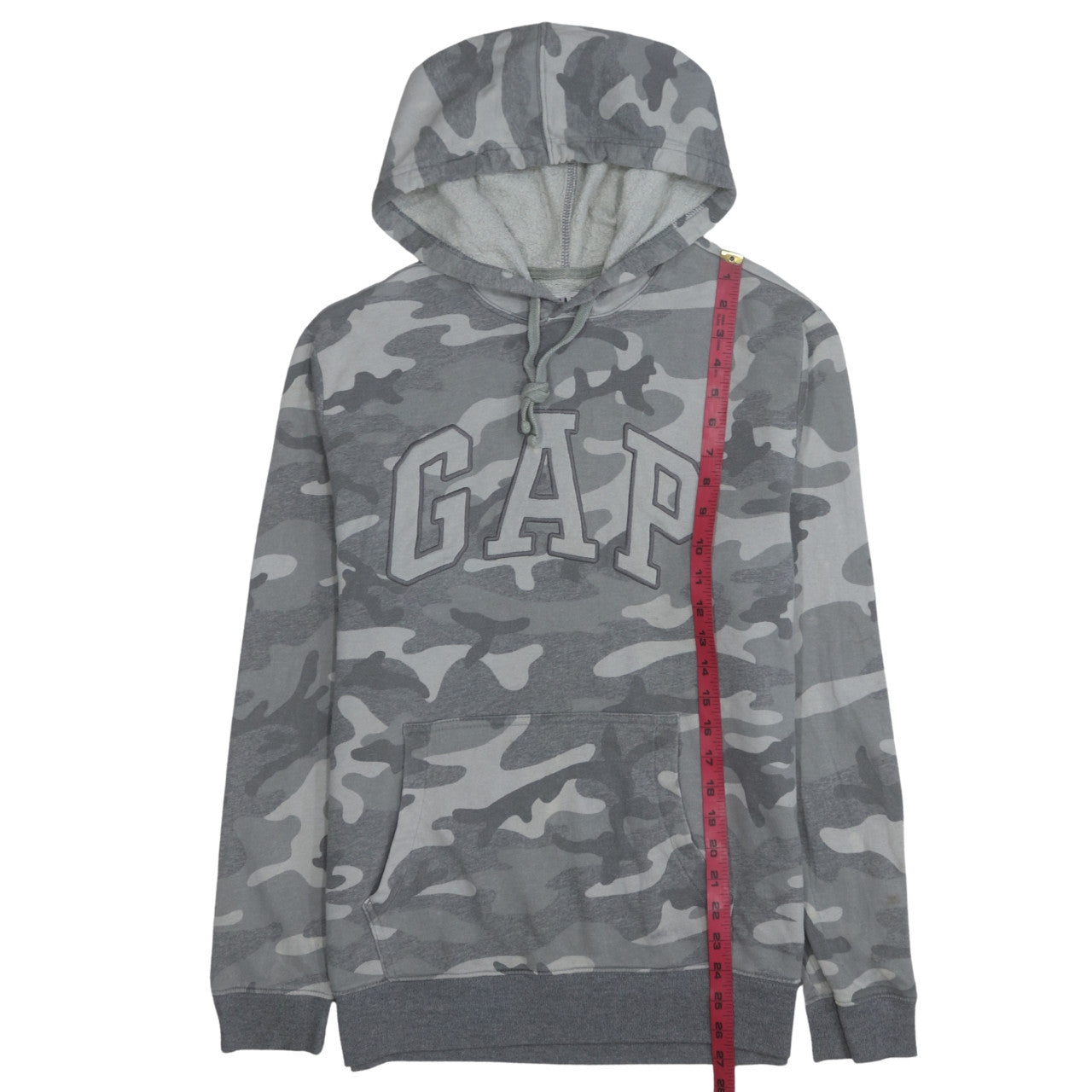 GAP Men's Grey Camouflage Pullover Hoodie Size M