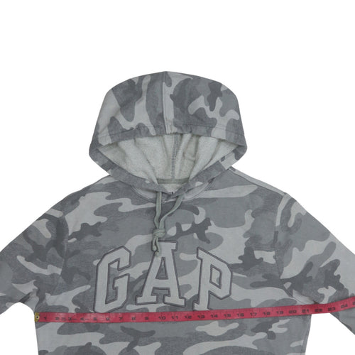 GAP Men's Grey Camouflage Pullover Hoodie Size M