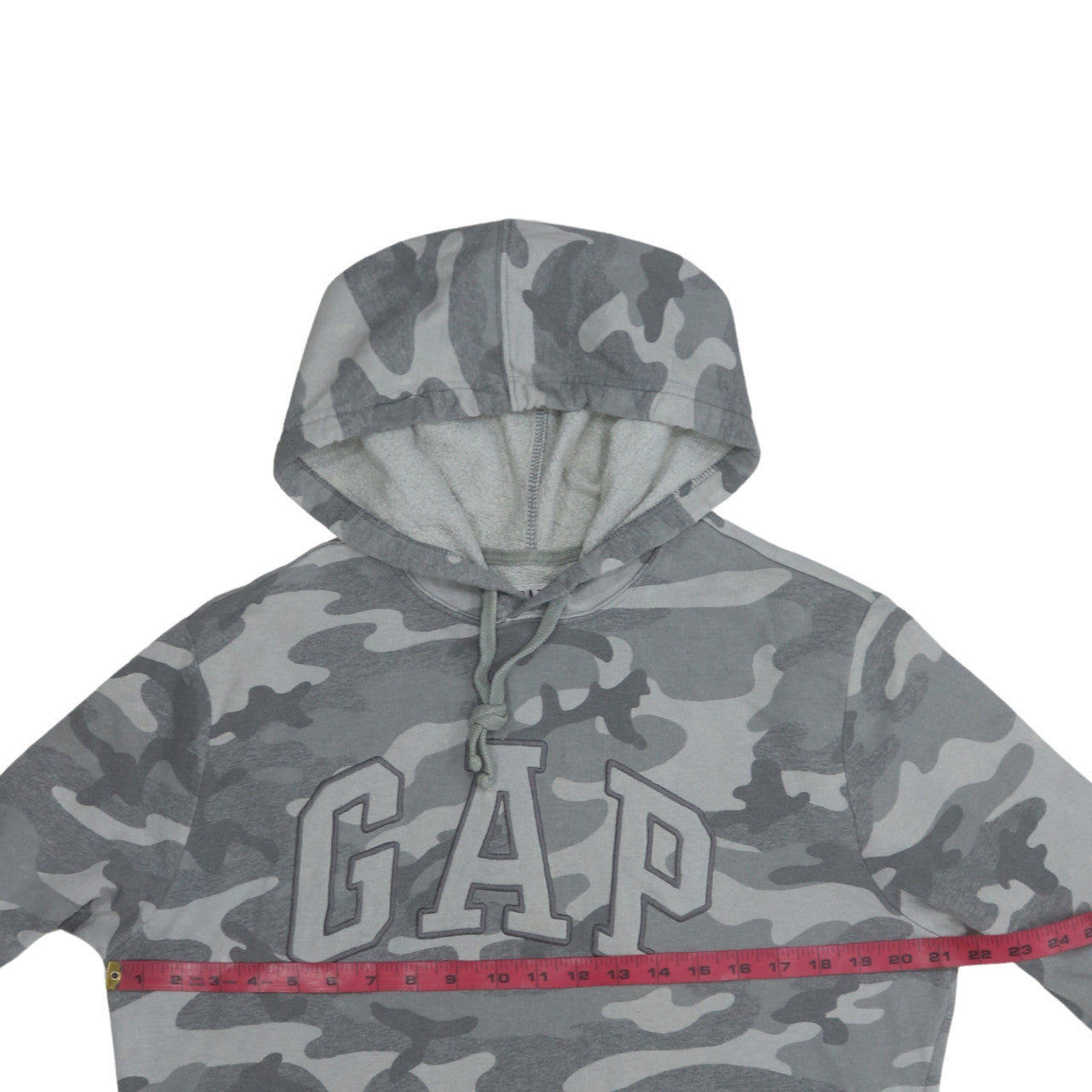 GAP Men's Grey Camouflage Pullover Hoodie Size M