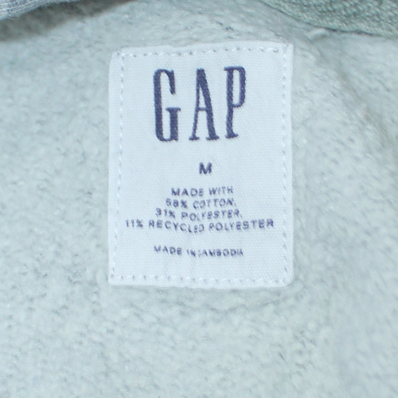 GAP Men's Grey Camouflage Pullover Hoodie Size M