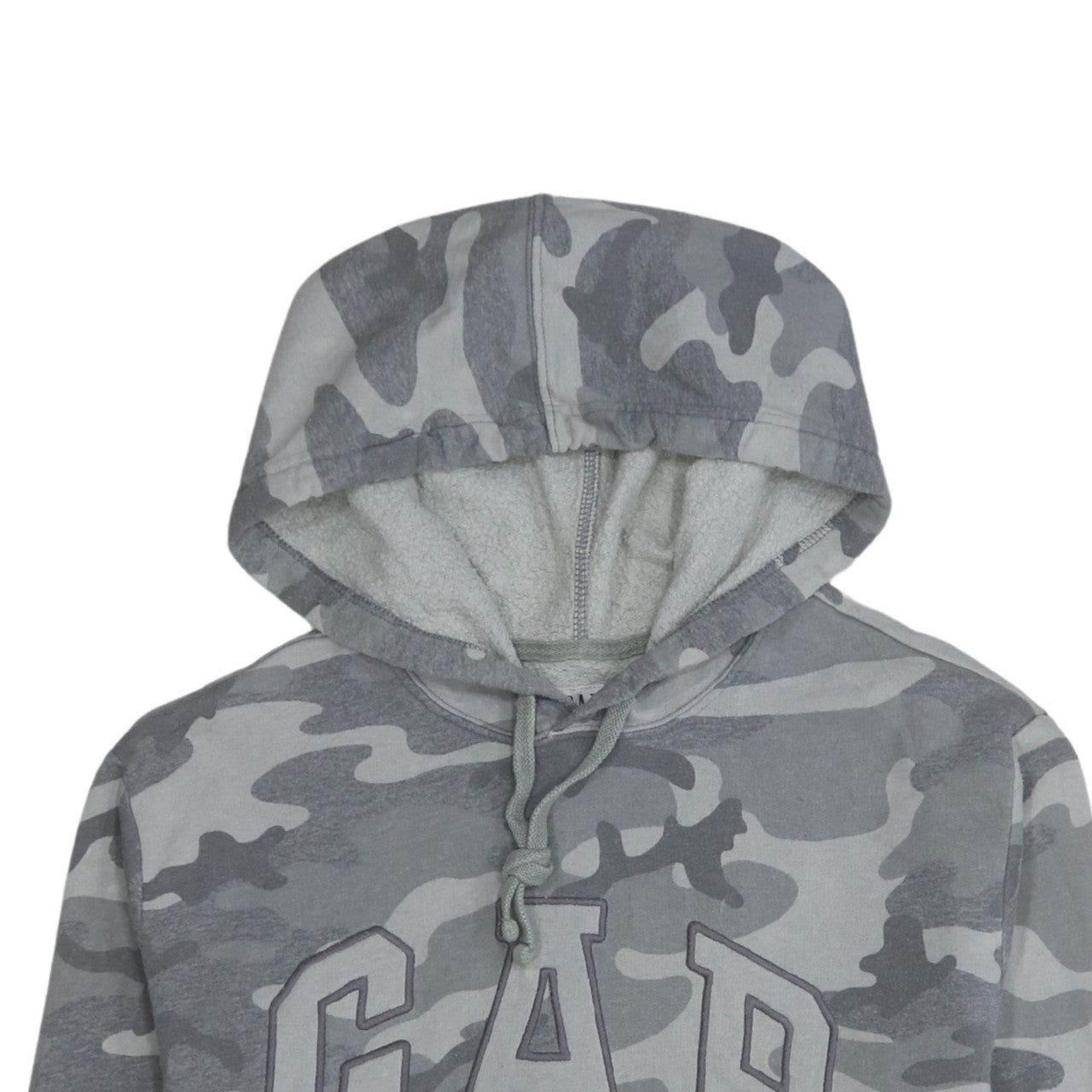 GAP Men's Grey Camouflage Pullover Hoodie Size M
