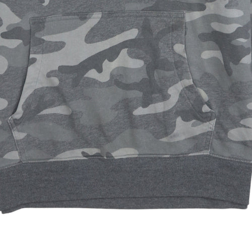 GAP Men's Grey Camouflage Pullover Hoodie Size M