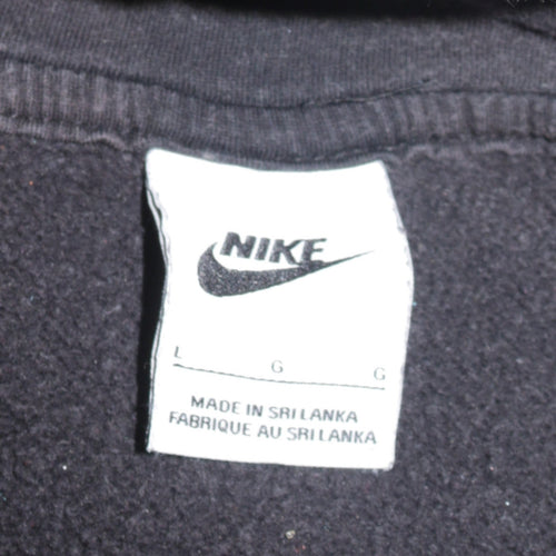 Nike Men's Black Pullover Fleece Hoodie L Regular Fit