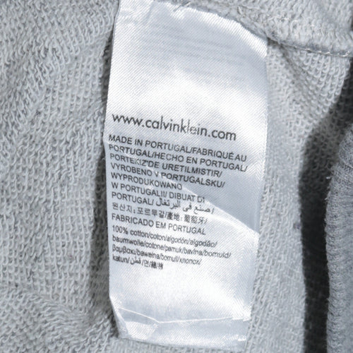 Calvin Klein Jeans Men's Grey Logo Crew Neck Sweatshirt M
