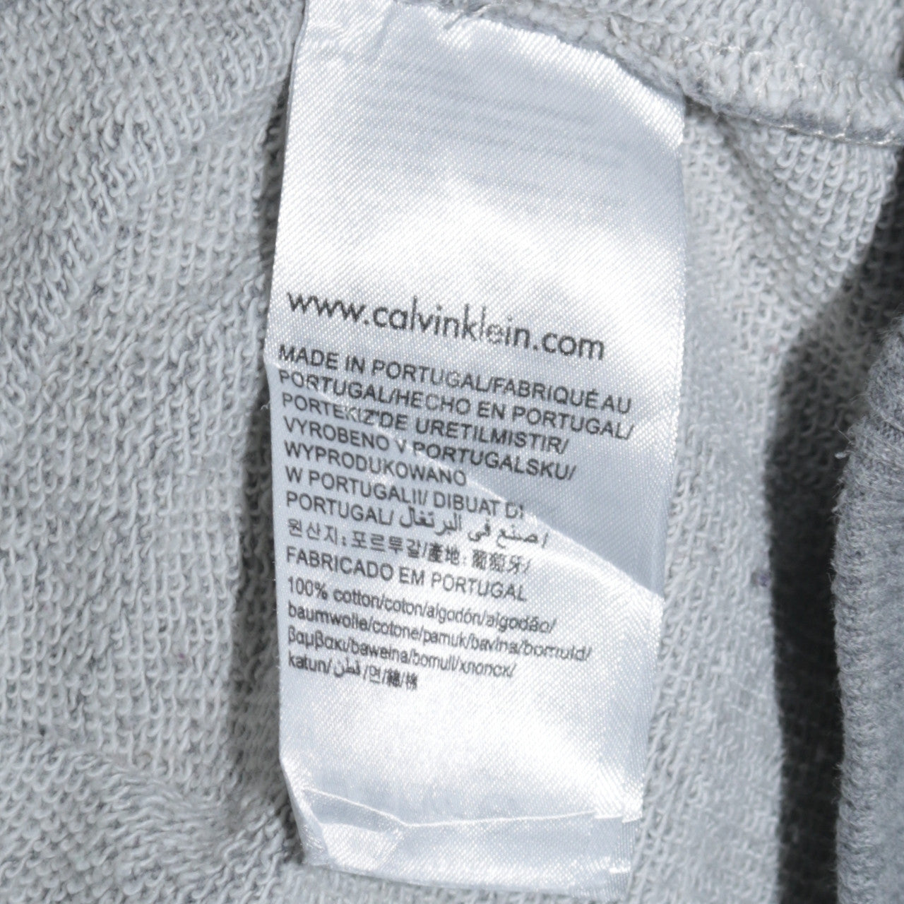 Calvin Klein Jeans Men's Grey Logo Crew Neck Sweatshirt M