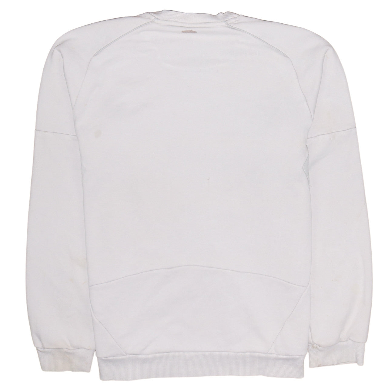 Adidas Men's White Crew Neck Long Sleeve Sports Sweatshirt Size M
