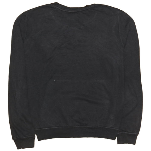 Nike Men Black Crew Neck Pullover Sweatshirt M Regular Fit