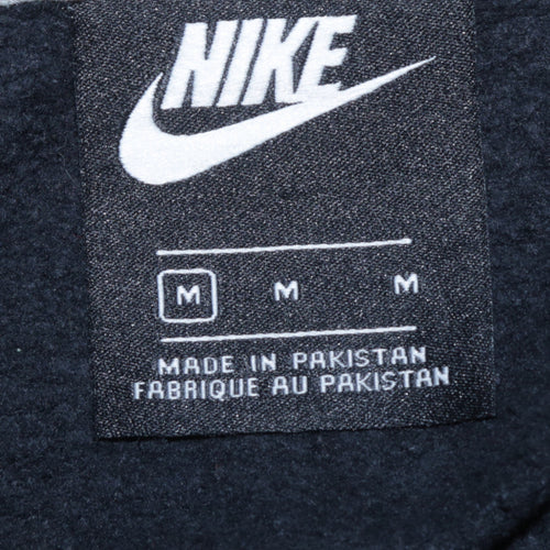 Nike Men Black Crew Neck Pullover Sweatshirt M Regular Fit
